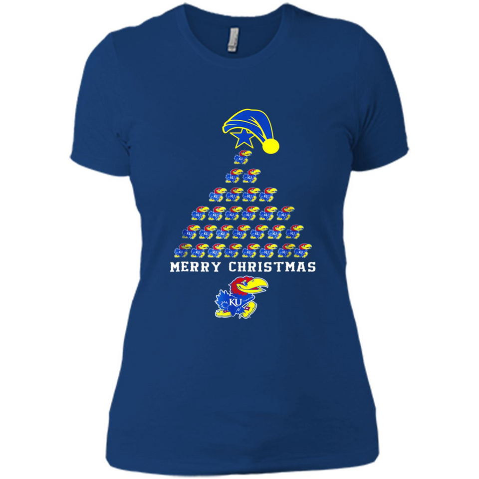 Perfect Kansas Jayhawks Christmas Tree PINGPONG