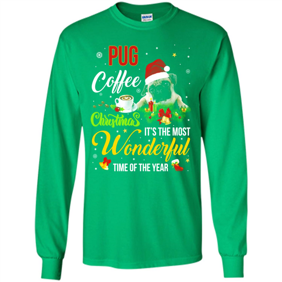 Pug Coffee Wonderful Christmas