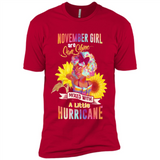 November Girls Sunflower - Premium Short Sleeve T-Shirt