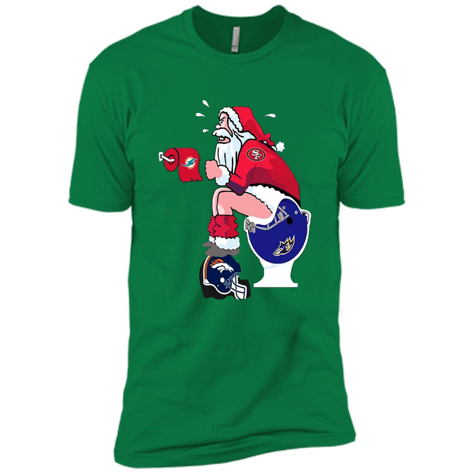 San Francisco 49ers Santa Claus Toilet
