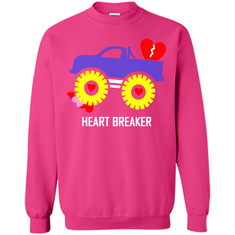 HEART BREAKER BLUE MONSTER TRUCK VALENTINE'S DAY