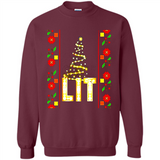 Funny Lets Get Lit Christmas Tree - Sweatshirt