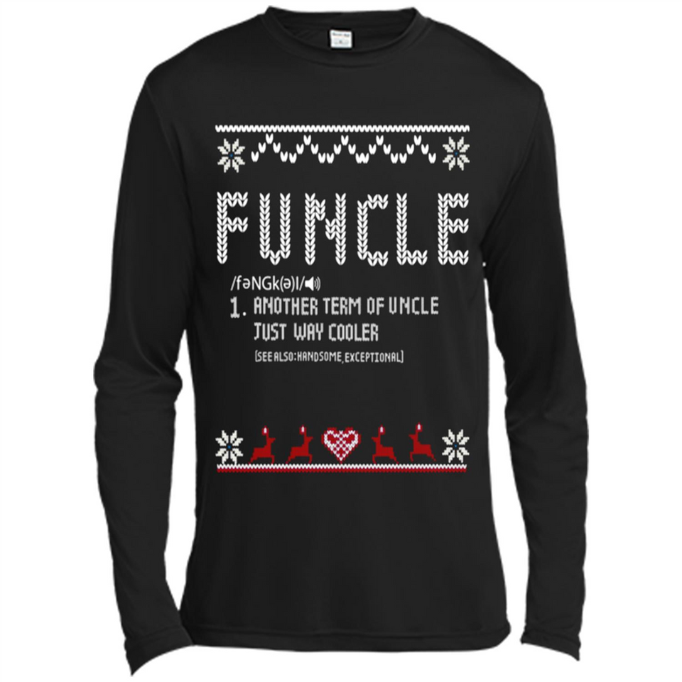 Mens Christmas Funcle Definition - Canvas Long Sleeve T-Shirt
