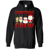 CHRISTMAS CREW Shirt X-mas Santa Snowman Reindeer Elf - Hoodie