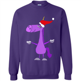 Funny Christmas Unicorn in Santa Hat - Sweatshirt