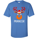 Prancer Reindeer Santa Claus Funny Xmas Holiday T-Shirt - Shirt