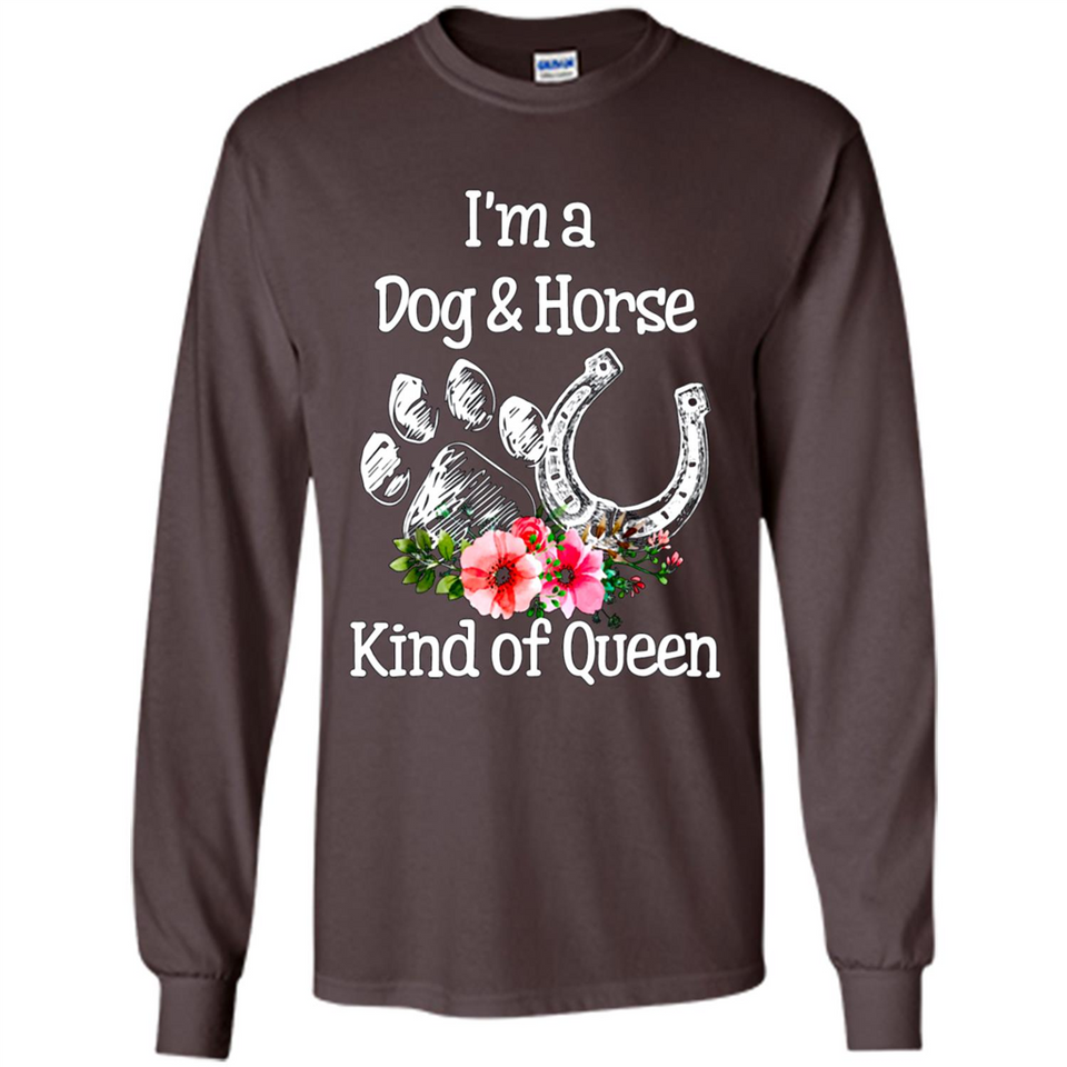 I'm A Dog & Horse Shirt Animal Lover Gift