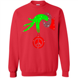 Christmas The Grinch Hand Holding Hippie Ornament - Sweatshirt