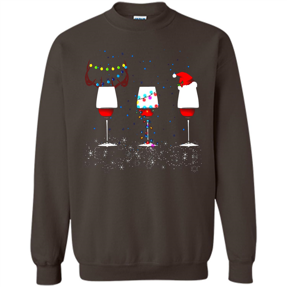 Christmas Red Wine Funny Merry Xmas Sweatshirt - Sweatshirt