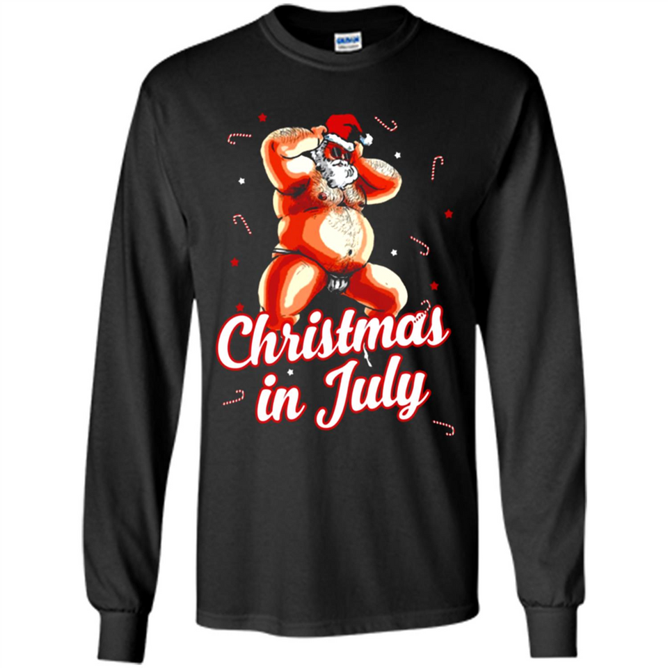 Christmas In July - Funny Dancing Santa - Long Sleeve T-Shirt
