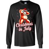 Christmas In July - Funny Dancing Santa - Long Sleeve T-Shirt