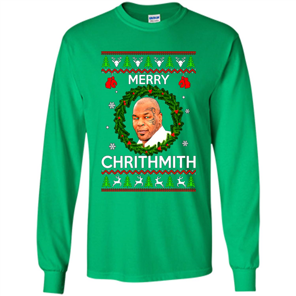 Mike Tyson Merry Chritmith Christmas Sweatshirt PINGPONG