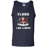 Floss Like A Boss Santa Flossing Dance Funny - Tank Top