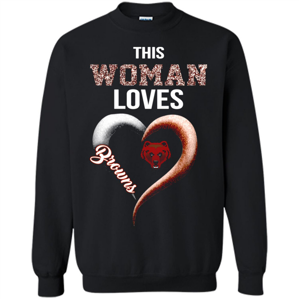 This Woman love Browns NFL football team - Sweatshirt