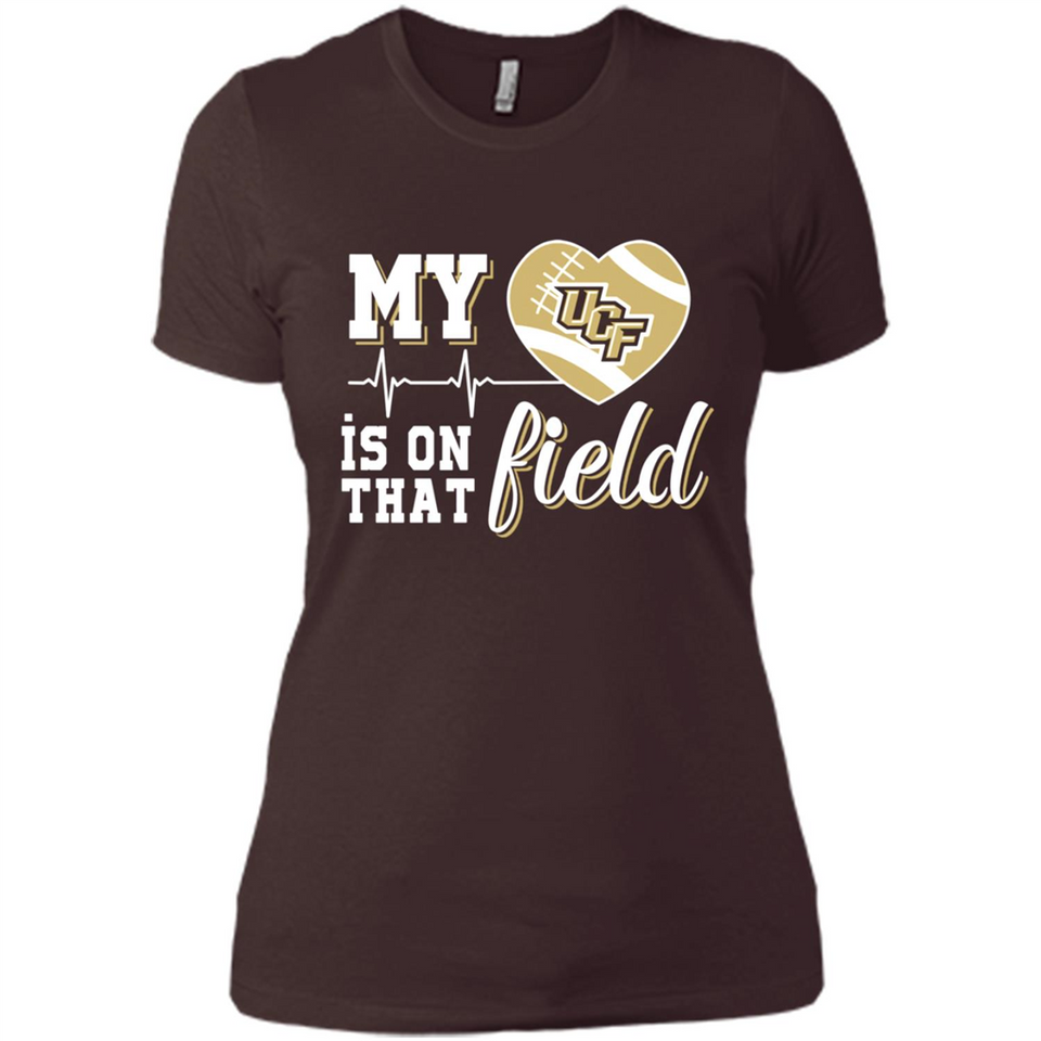 UCF Knights Football My Heart is on that Field - Ladies' Boyfriend T-Shirt