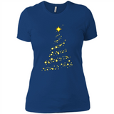 Modern Christmas Tree Light Led Merry Xmas Mug PINGPONG - Ladies' Boyfriend T-Shirt