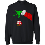 GRINCH HAND HOLDING CHRISTMAS ORNAMENT - DON'T BE A GRINCH PINGPONG