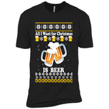 All I want for Christmas is Beer sweater - Premium Short Sleeve T-Shirt