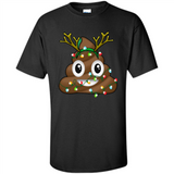 Reindeer Poop Emoji Cute Merry Christmas T-Shirt - Shirt