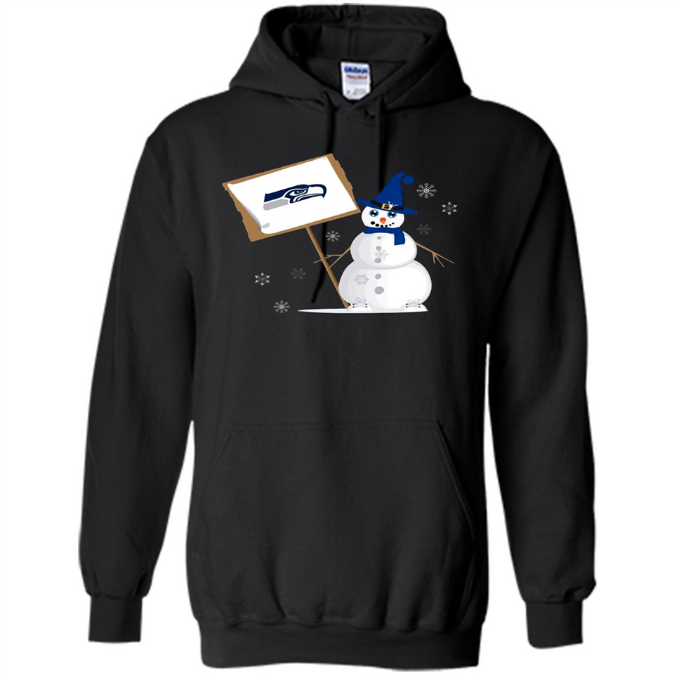 Seattle Seahawks Snowman Funny