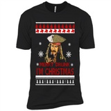 Jack sparrow Merry Drunk I'm Christmas - Premium Short Sleeve T-Shirt