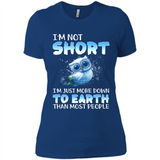 The owl I'm not short I just more down to Earth than most people - Ladies' Boyfriend T-Shirt