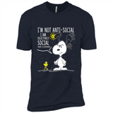 Snoopy I'm Not Anti-Social I Am Selectively Social
