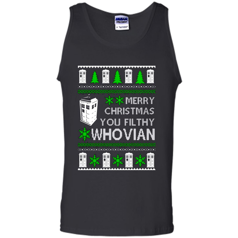Merry Christmas You Filthy Whovian ugly sweater PINGPONG