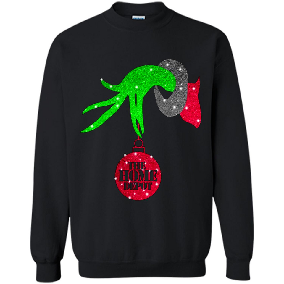 GRINCH HAND HOLDING HOMEDEPOT GLITTER CHRISTMAS PINGPONG