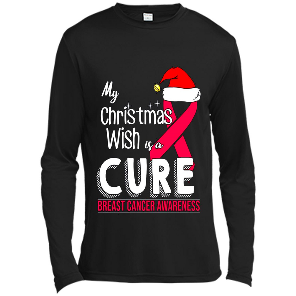 My Christmas Wish Is A Cure Breast Cancer Awareness sweater PINGPONG