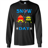 Snow Day Shirt For Houston Texans Vs Minion Fans pingpong