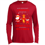 Never Underestimate A December Woman Watches Hallmark Movies Sweatshirt - Canvas Long Sleeve T-Shirt