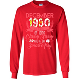 December 1980 38 Years Of Being Classy Sassy - Long Sleeve T-Shirt