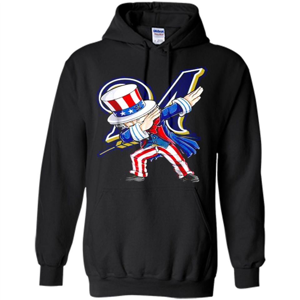 MLB MILWAUKEE BREWERS UNCLE SAM DABBING INDEPENDENCE DAY