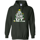 Funny Christmas Tree Drinking Sweatshirt Adult Boozy Festive - Hoodie