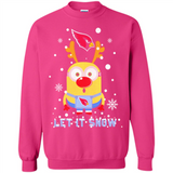 Minion Arizona Cardinals Ugly Christmas Sweater Let it Snow - Sweatshirt