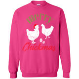 Christmas Chicken Shirt Santa Hens Lover Funny Farmer Gift - Sweatshirt