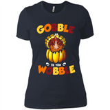 Gobble Til You Wobble Funny Thanksgiving Day Turkey