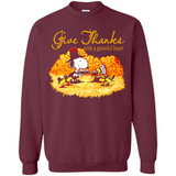 Snoopy Thanksgiving Give Thanks With A Grateful Heart - Sweatshirt