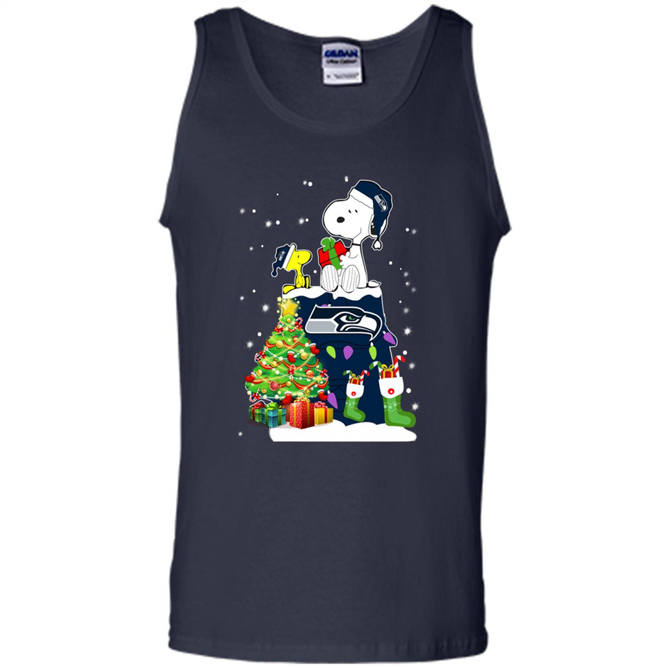 SEATTLE SEAHAWKS SNOOPY & WOODSTOCK CHRISTMAS
