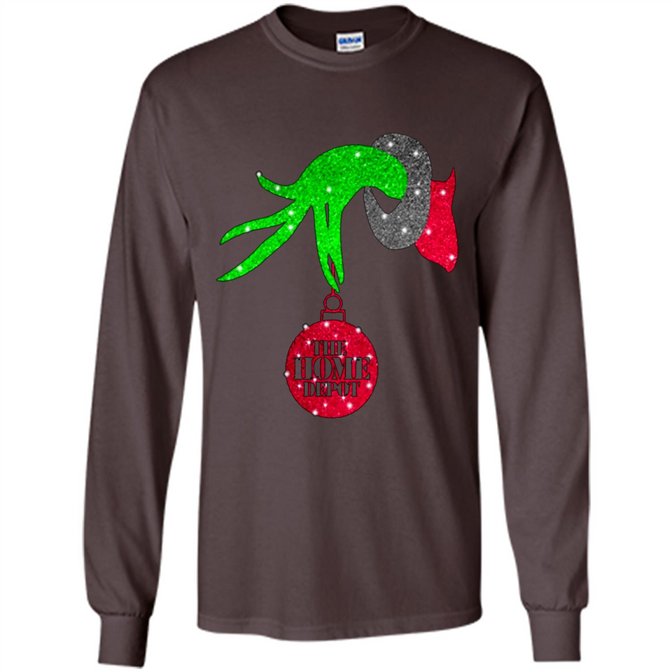 GRINCH HAND HOLDING HOMEDEPOT GLITTER CHRISTMAS PINGPONG