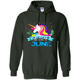 Unicorns are born in June Birthday Rainbow Gift Ladies Custom