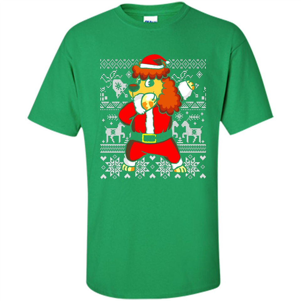 Dabbing Poodle Santa Christmas Holiday Sweatshirt - Shirt