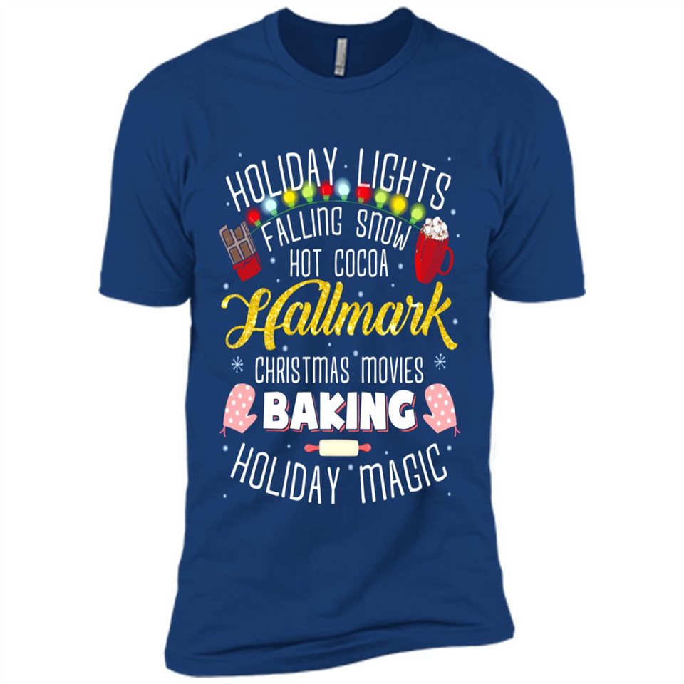 Holiday Lights Falling Snow Hot Cocoa Hallmark Christmas movie