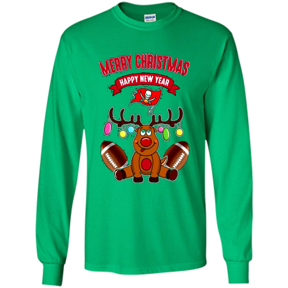 Tampa Bay Buccaneers NFL Reindeer Funny Merry Christmas And Happy New Year