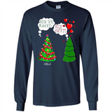 Fir Loves Christmas Tree Funny Undecorated Joke - Long Sleeve T-Shirt
