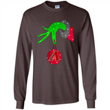 GRINCH HAND HOLDING ARIZONA DIAMONDBACKS GLITTER CHRISTMAS PINGPONG