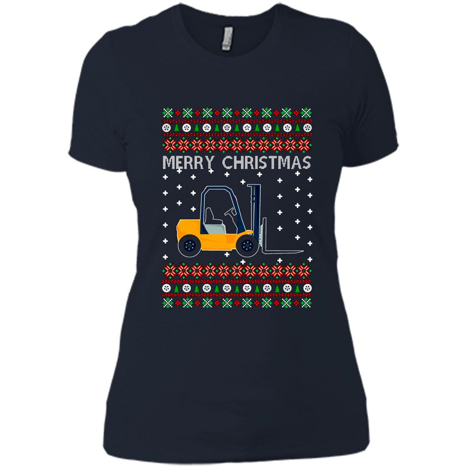Merry Christmas Forklift ugly sweatshirt PINGPONG