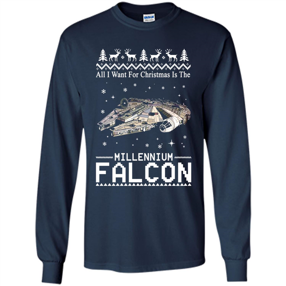 All I Want For Christmas Is The Millennium Falcon ugly PINGPONG