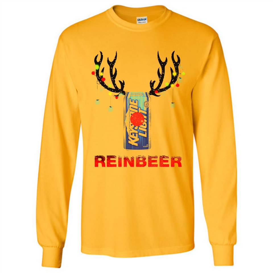 Keystone Light reinbeer Christmas - Long Sleeve T-Shirt